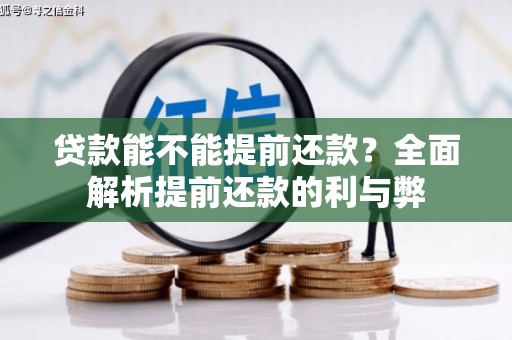 松原贷款能不能提前还款？全面解析提前还款的利与弊