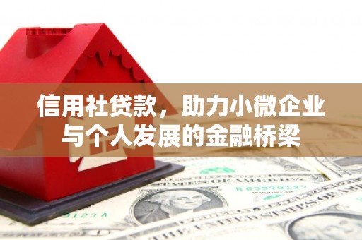 松原信用社贷款，助力小微企业与个人发展的金融桥梁