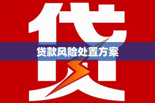 松原贷款风险处置方案