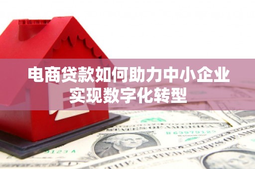 松原电商贷款如何助力中小企业实现数字化转型