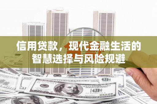 松原信用贷款，现代金融生活的智慧选择与风险规避