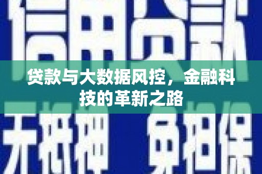 松原贷款与大数据风控，金融科技的革新之路