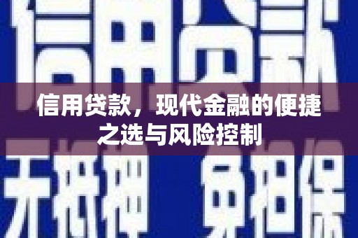 松原信用贷款，现代金融的便捷之选与风险控制