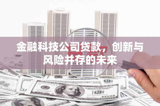 松原金融科技公司贷款，创新与风险并存的未来