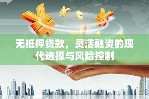 松原无抵押贷款，灵活融资的现代选择与风险控制