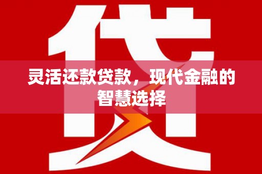 松原灵活还款贷款，现代金融的智慧选择