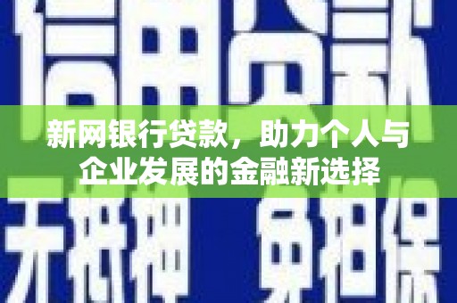 松原新网银行贷款，助力个人与企业发展的金融新选择