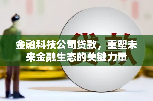 松原金融科技公司贷款，重塑未来金融生态的关键力量