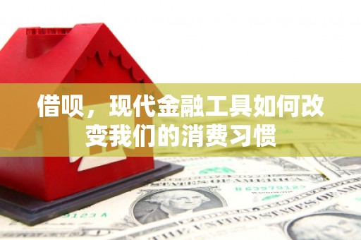 松原借呗，现代金融工具如何改变我们的消费习惯