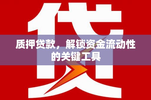 松原质押贷款，解锁资金流动性的关键工具