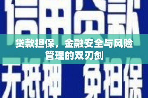 松原贷款担保，金融安全与风险管理的双刃剑