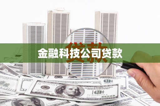 松原金融科技公司贷款