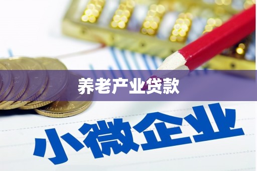 松原养老产业贷款