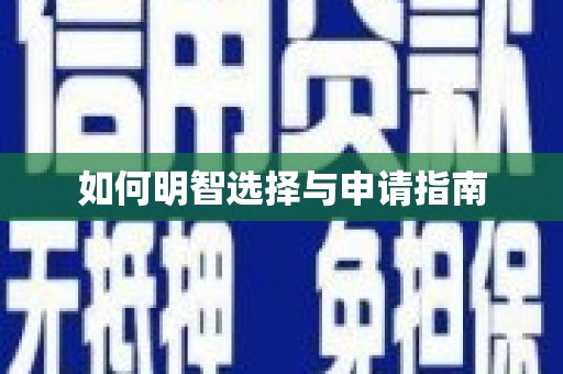 松原如何明智选择与申请指南