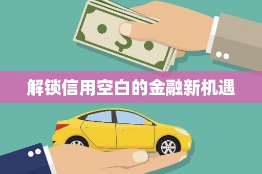 松原解锁信用空白的金融新机遇
